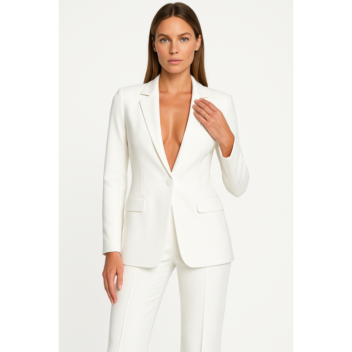 Tailored Blazer And Wide-Leg Trouser Set