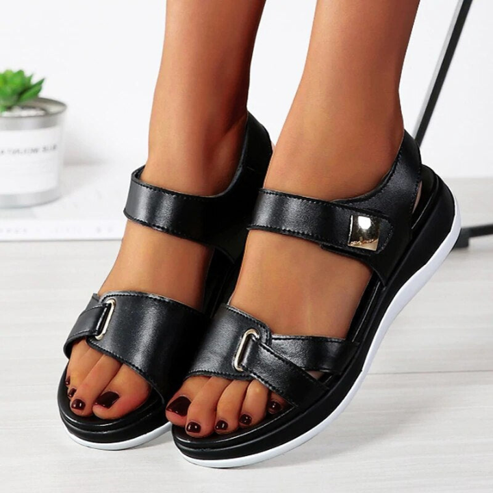 Double Strap Flatform Sandals