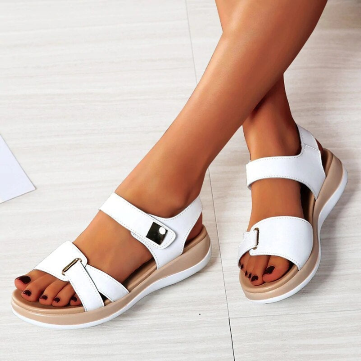 Double Strap Flatform Sandals