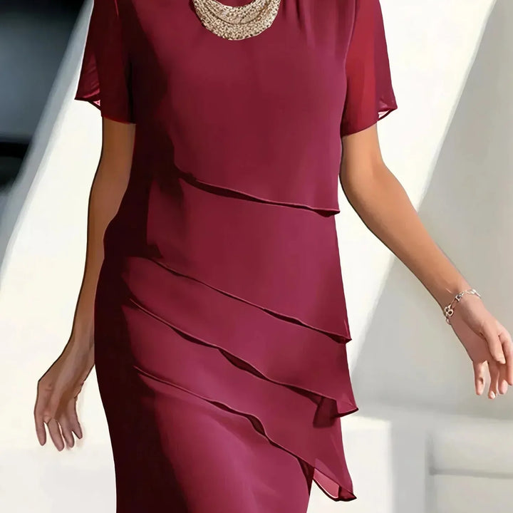 Tiered Ruffle Midi Dress
