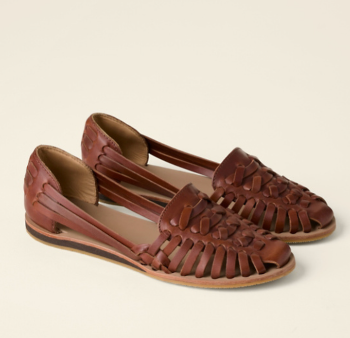 Woven Huarache Flat Sandals