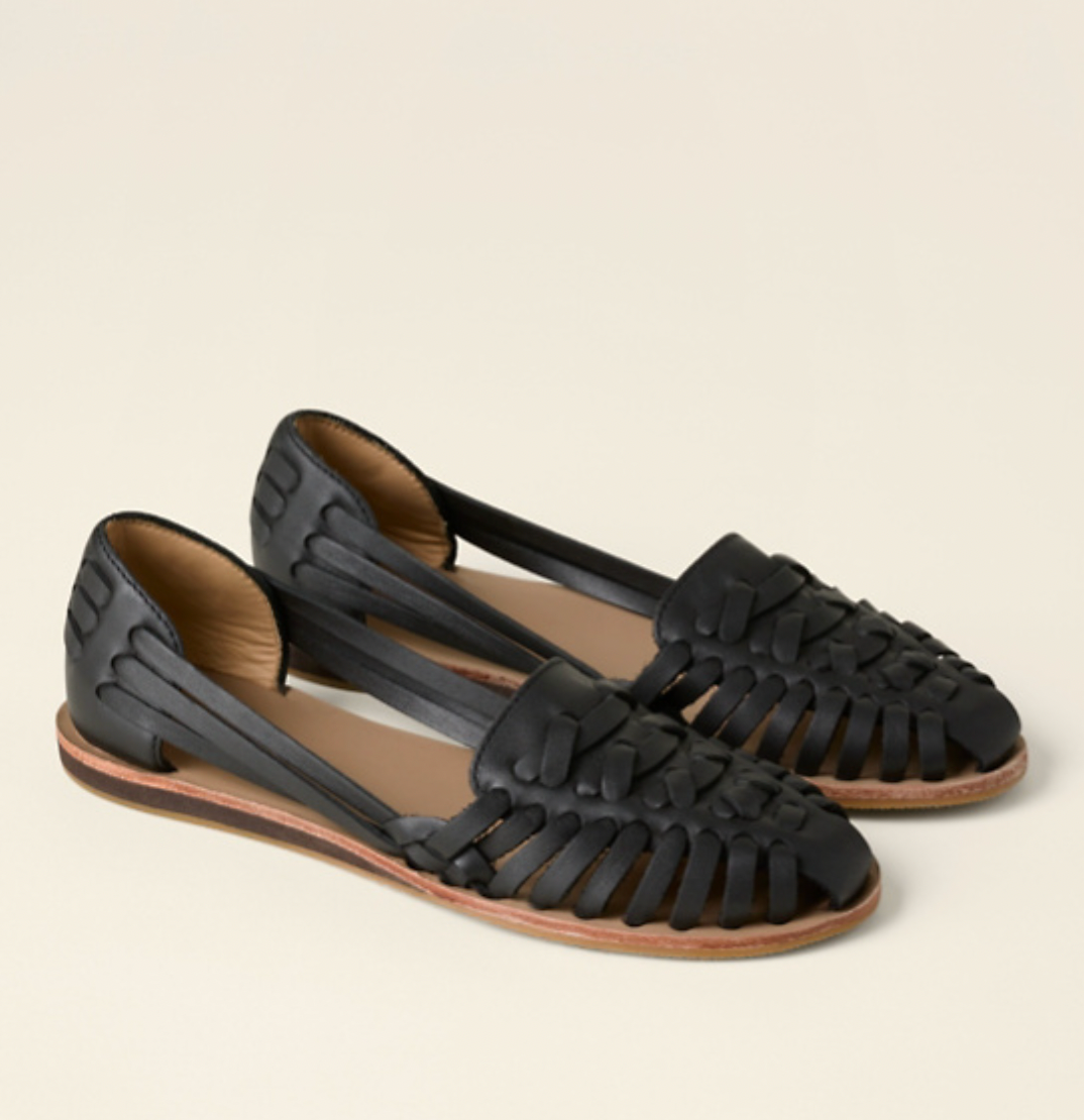 Woven Huarache Flat Sandals