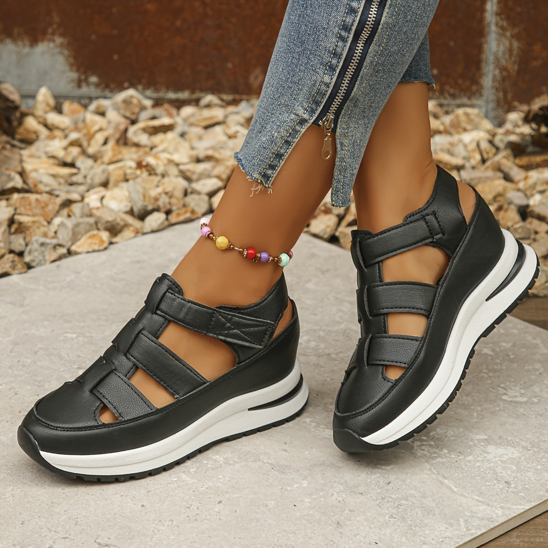 Caged Platform Sport Sandals