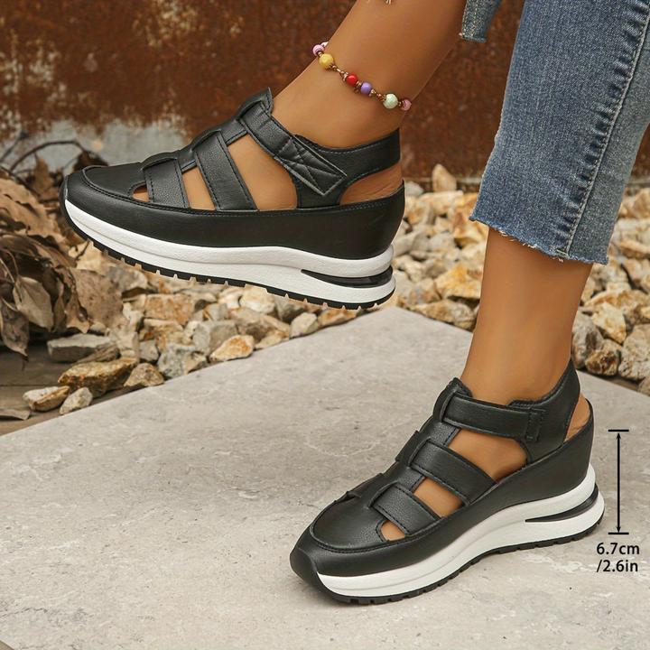 Caged Platform Sport Sandals