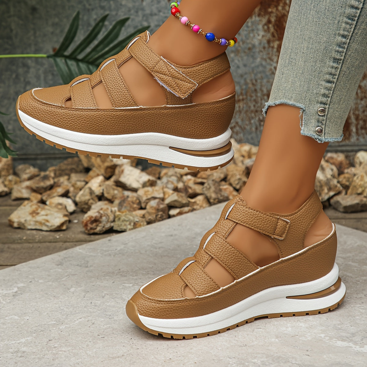 Caged Platform Sport Sandals