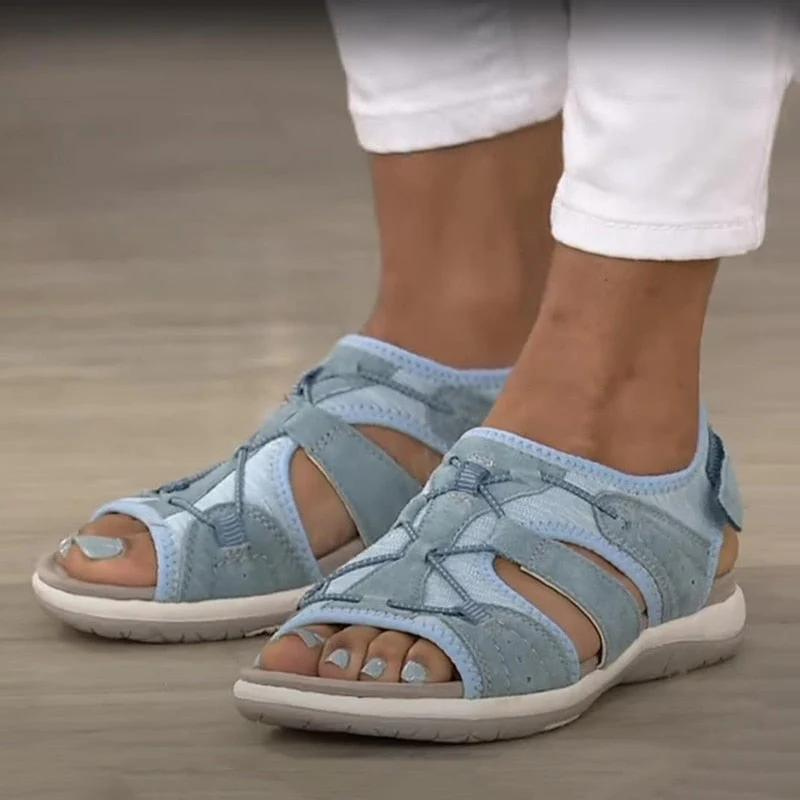Adjustable Multi-Strap Flat Sandals