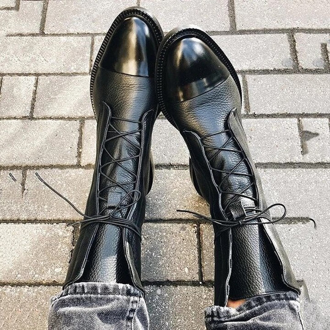 Sophia | Elegant Lace-Up Ankle Boots