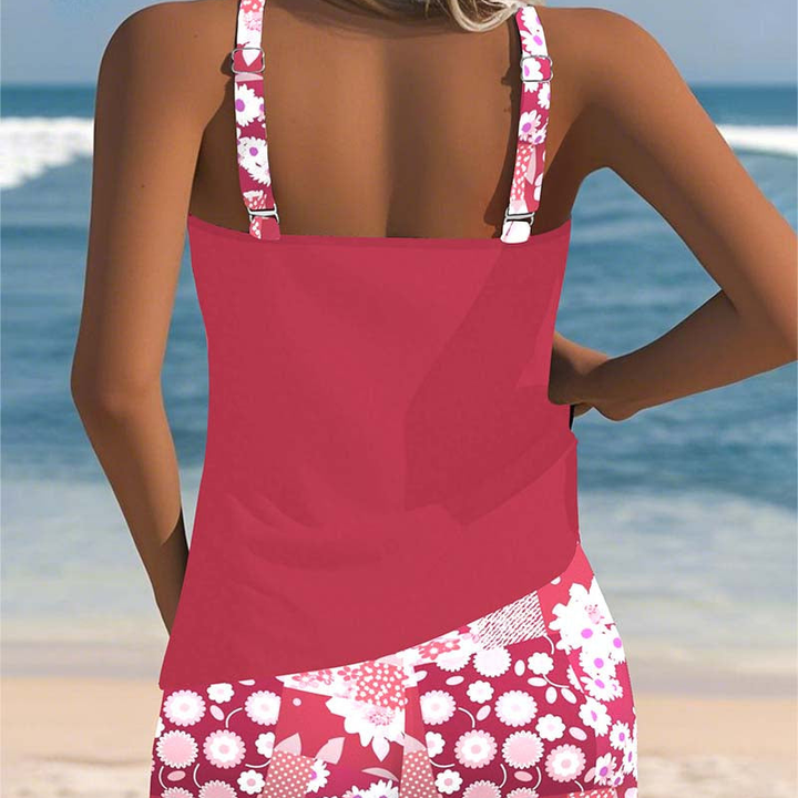 Floral Tankini & Shorts Set