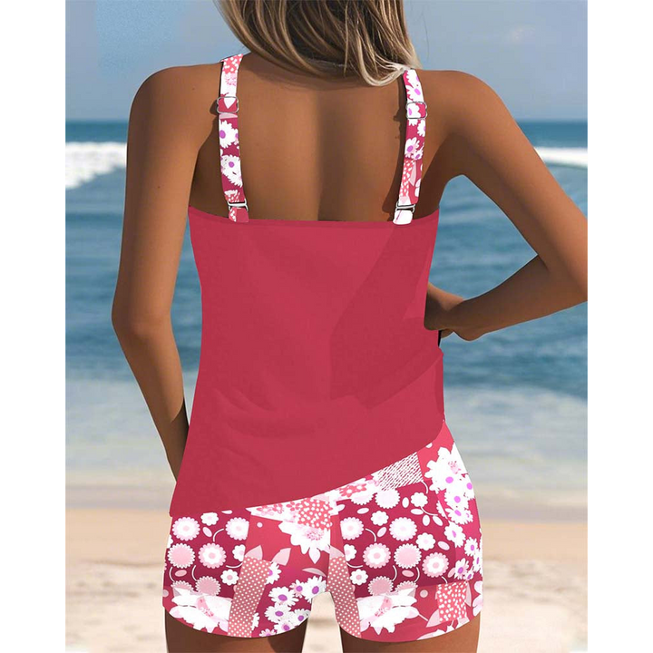 Floral Tankini & Shorts Set