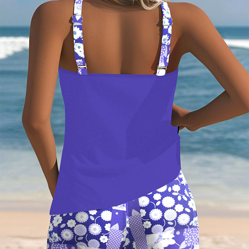 Floral Tankini & Shorts Set