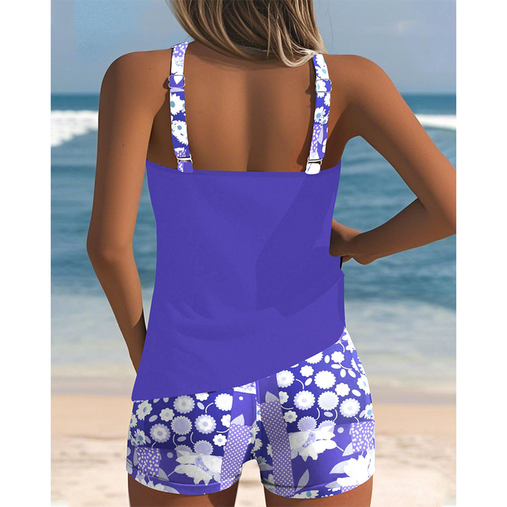 Floral Tankini & Shorts Set