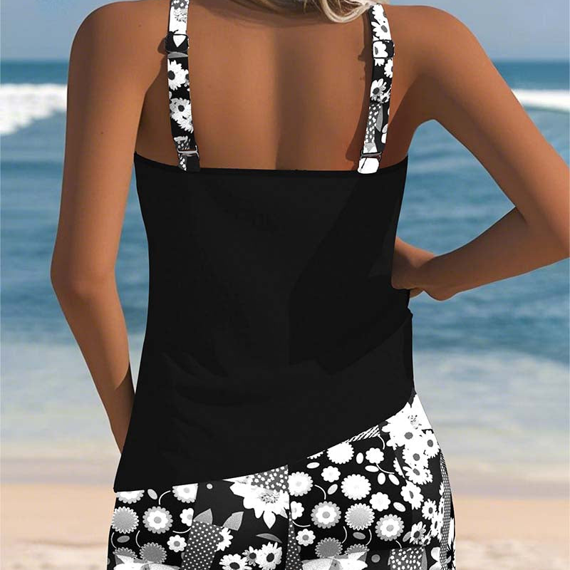 Floral Tankini & Shorts Set