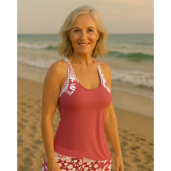Floral Tankini & Shorts Set