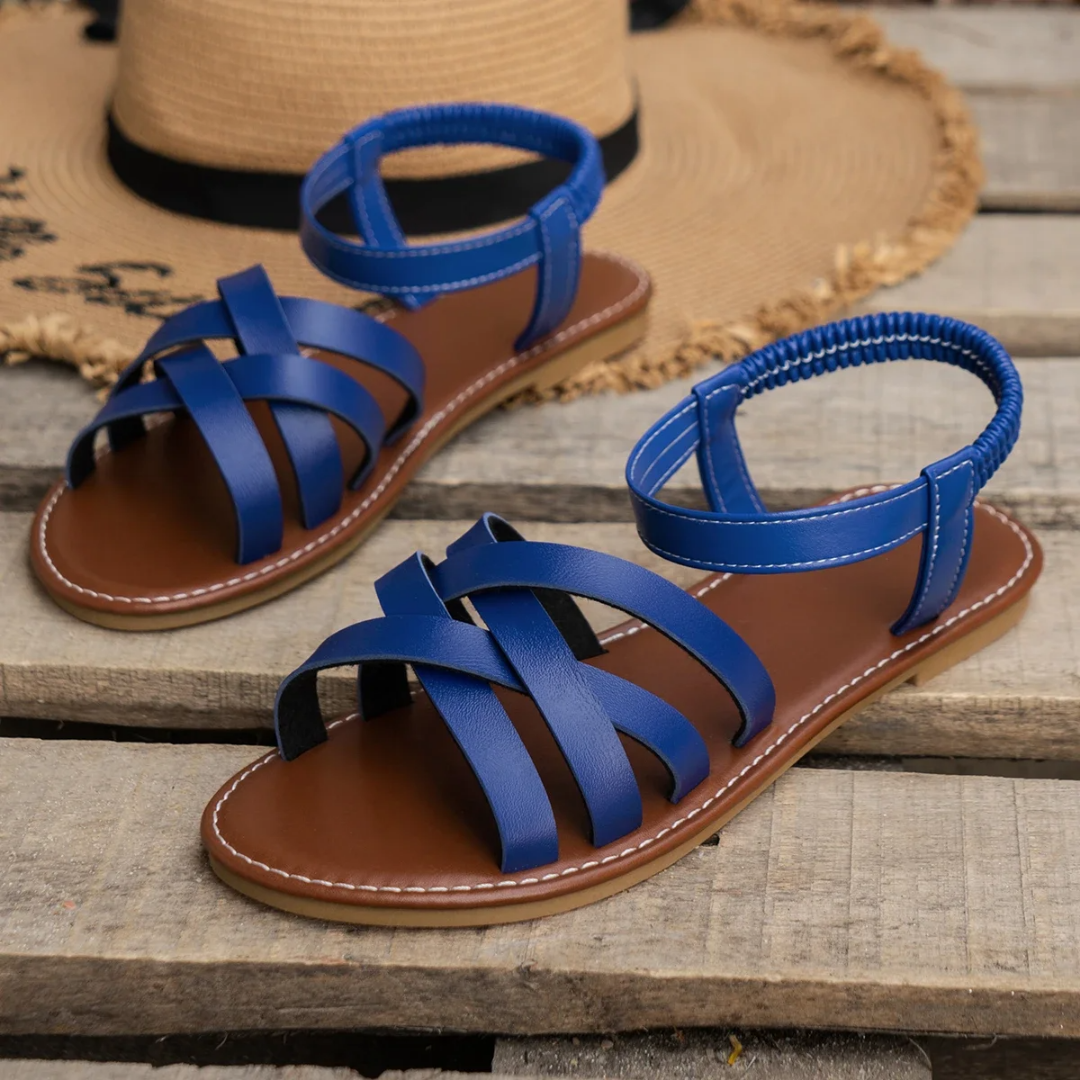 Woven Strap Flat Sandals