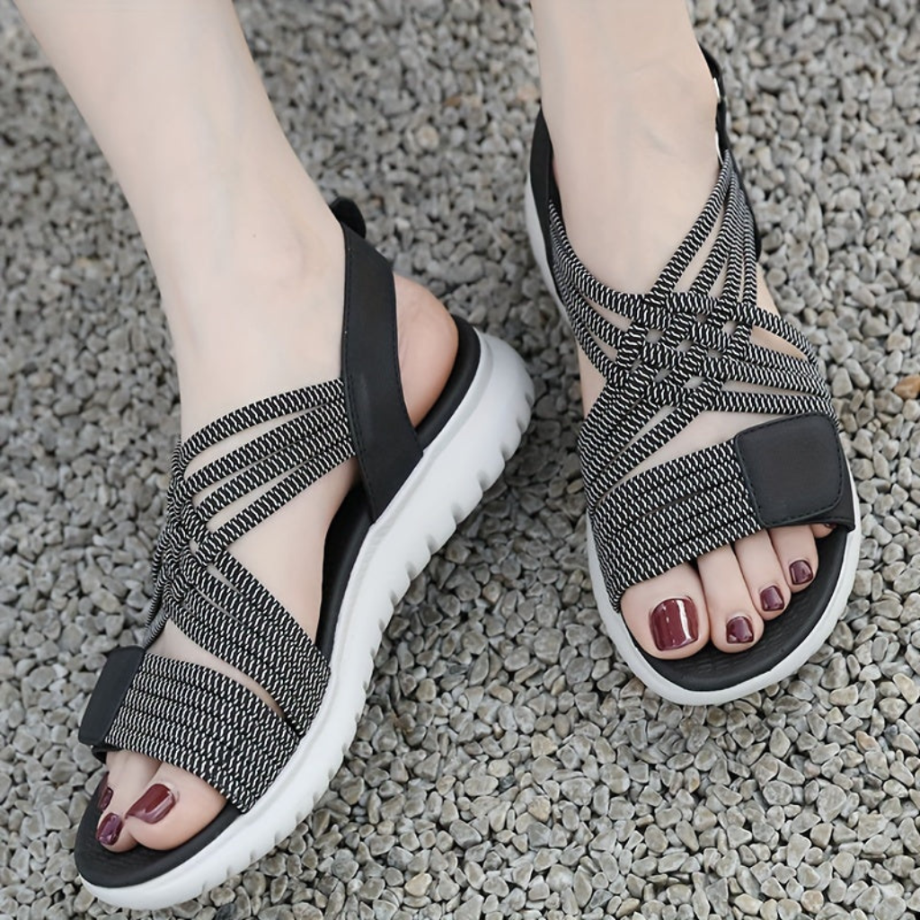 Strappy Cage Slingback Sandals