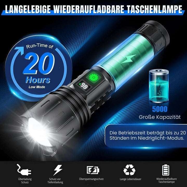 ULTRABEAM - LED Flashlight for Everyday Use and Outdoor Activities