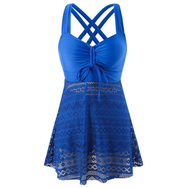 Overlay Tankini Swimdress