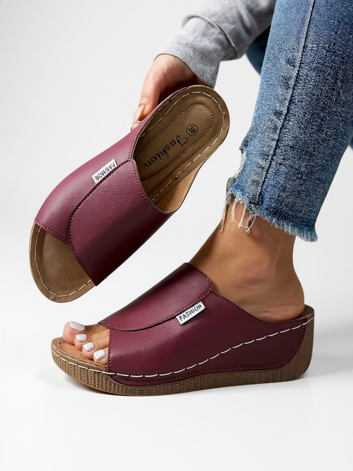 Wedge Slide Sandals