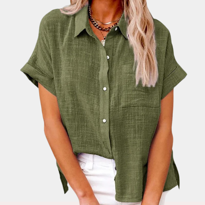 Short Sleeve Button-Down Shirt