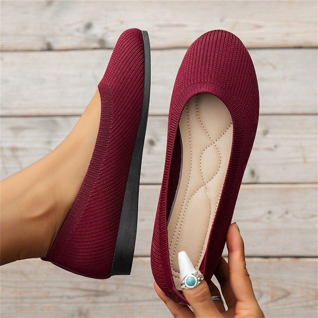 Round-Toe Ballet Flats