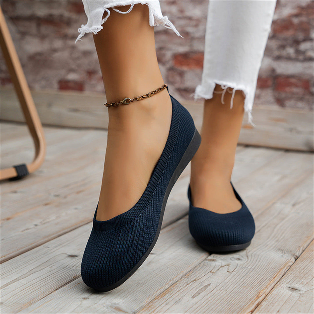 Round-Toe Ballet Flats