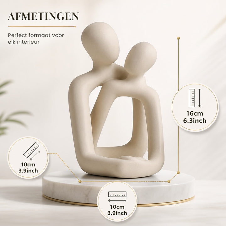Samen Voor Altijd | Koppel Beeldje | Tijdloze Liefde | Bijzonder Cadeau