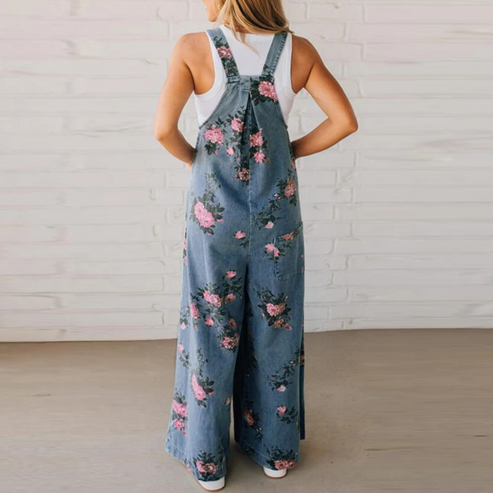 Cotton-Feel Relaxed Jumpsuit