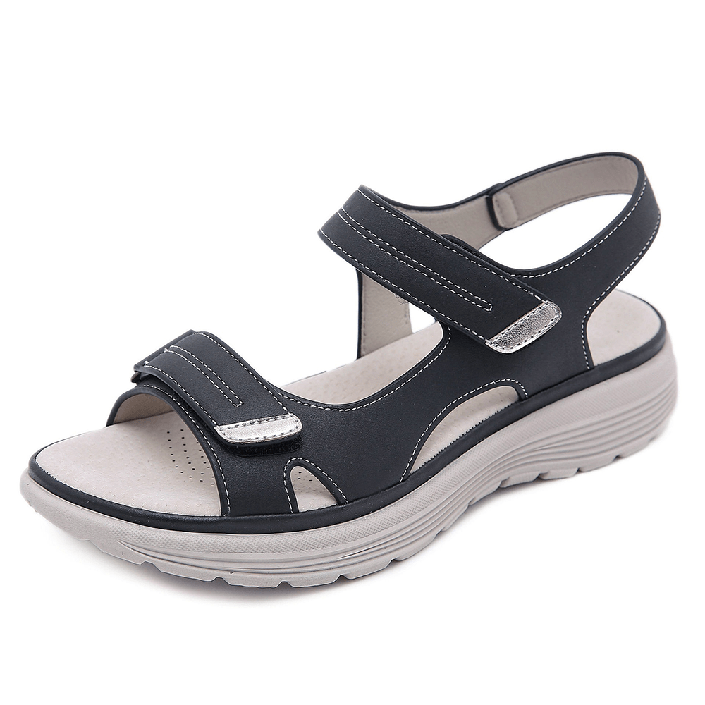 Unisex Velcro Strap Open Toe Sandals