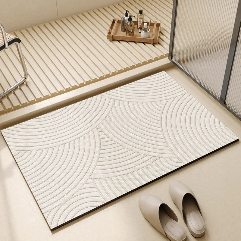 Absorbent Bath Mat | Textured Grip Bathroom Floor Mat