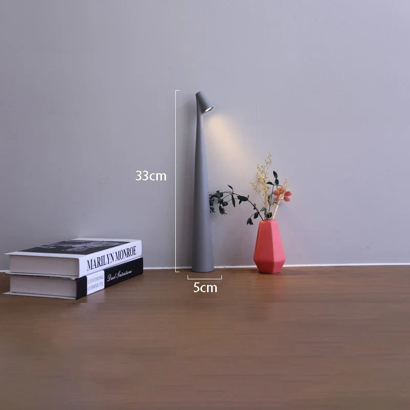 LED Table Lamp | Rechargeable & Touch Dimmable