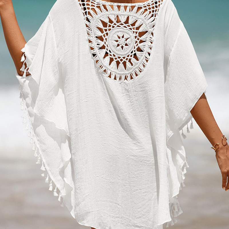 Crochet Tassel Beach Cover-Up