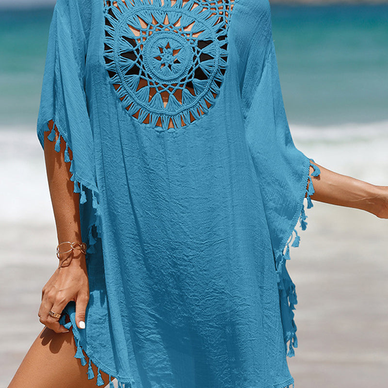 Crochet Tassel Beach Cover-Up