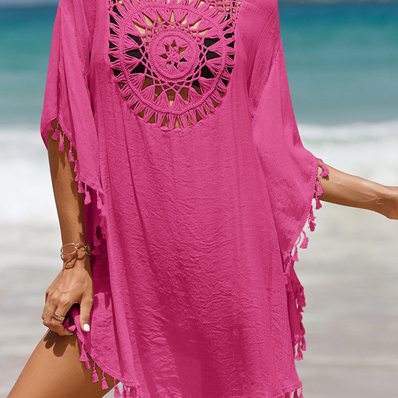 Crochet Tassel Beach Cover-Up