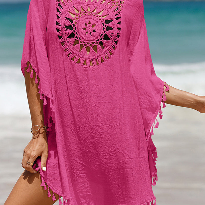 Crochet Tassel Beach Cover-Up