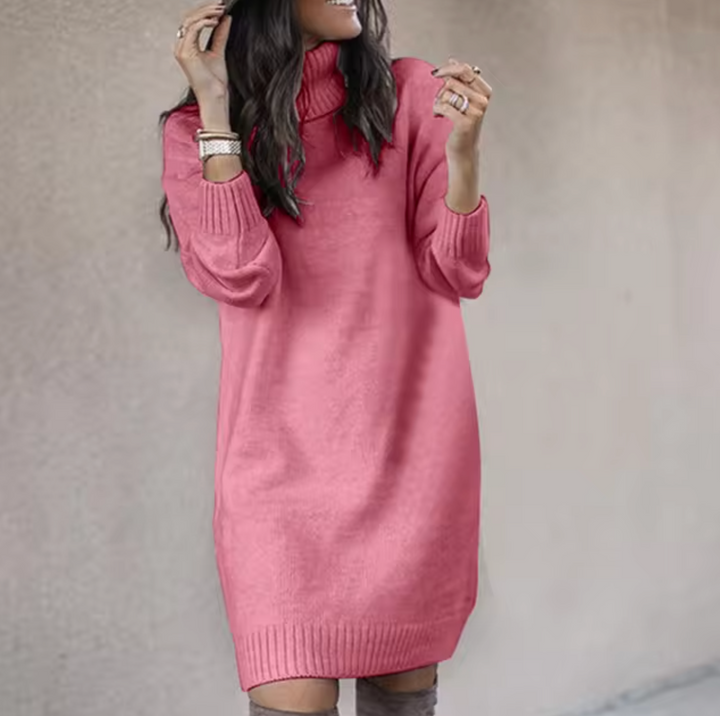 Turtleneck Sweater Dress