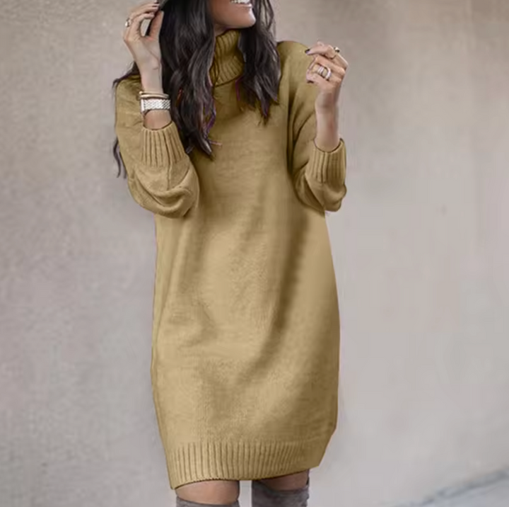 Turtleneck Sweater Dress