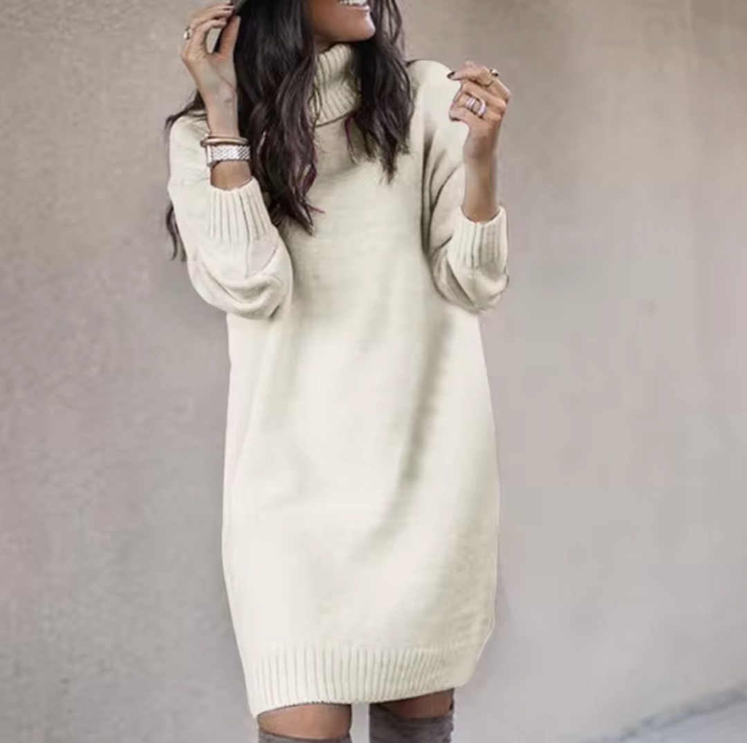 Turtleneck Sweater Dress