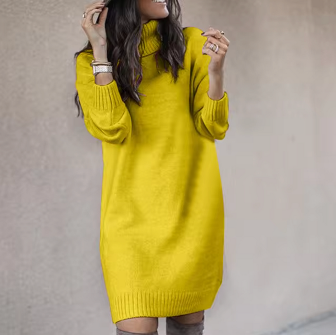 Turtleneck Sweater Dress