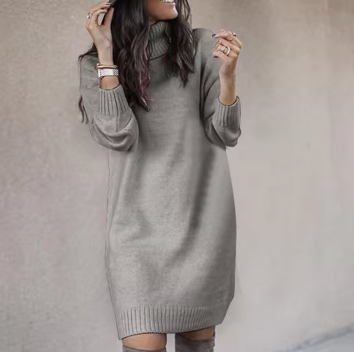 Turtleneck Sweater Dress