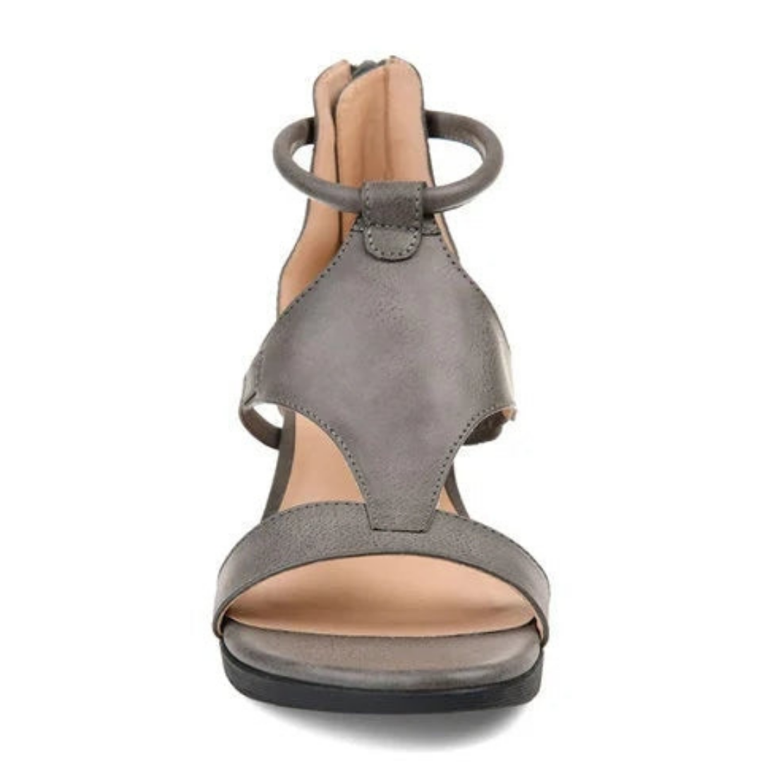 Ankle Strap Open Toe Wedge Sandals