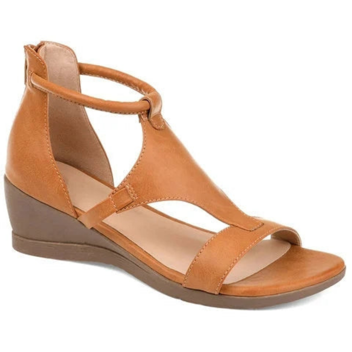 Ankle Strap Open Toe Wedge Sandals