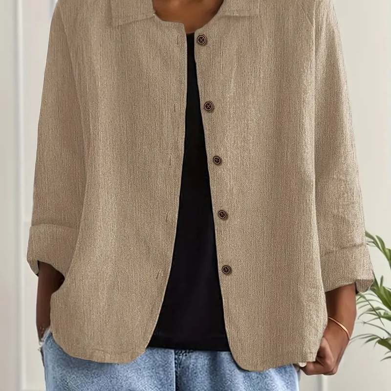 Button-Down Relaxed Shirt Jacket