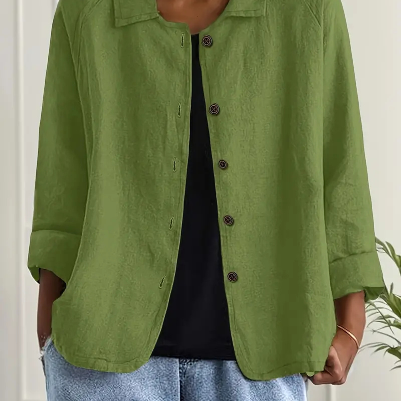 Button-Down Relaxed Shirt Jacket