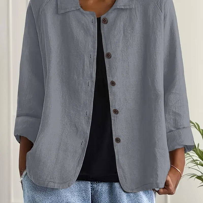 Button-Down Relaxed Shirt Jacket