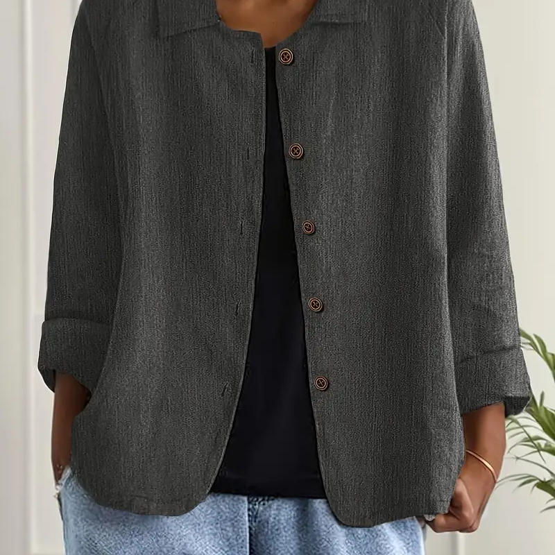 Button-Down Relaxed Shirt Jacket