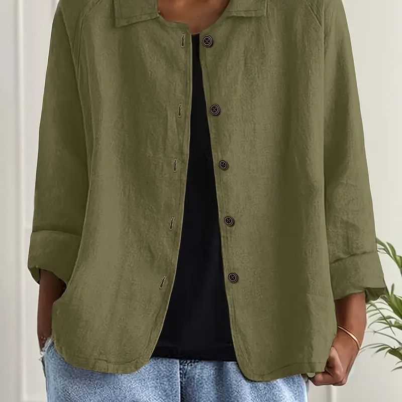 Button-Down Relaxed Shirt Jacket