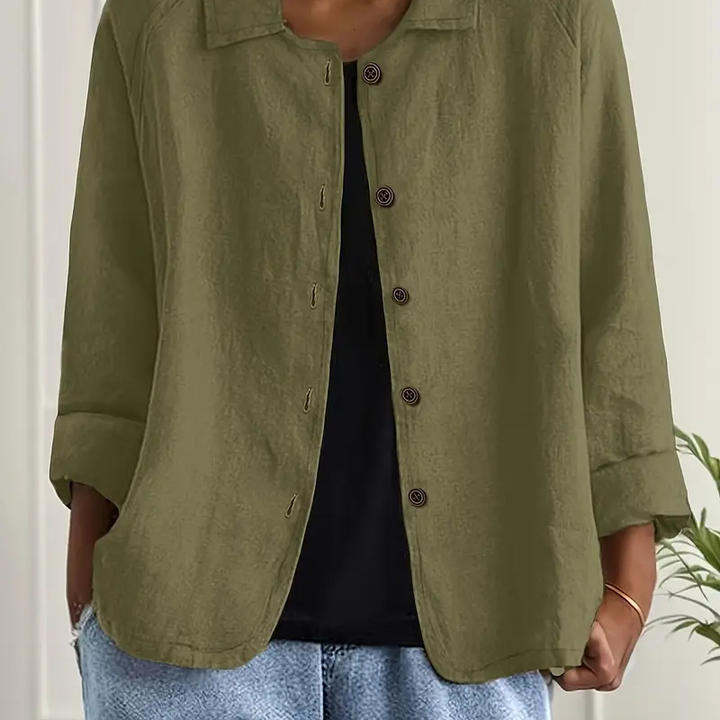 Button-Down Relaxed Shirt Jacket
