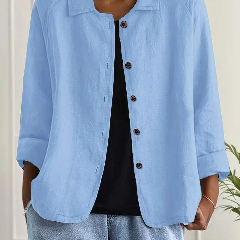 Button-Down Relaxed Shirt Jacket