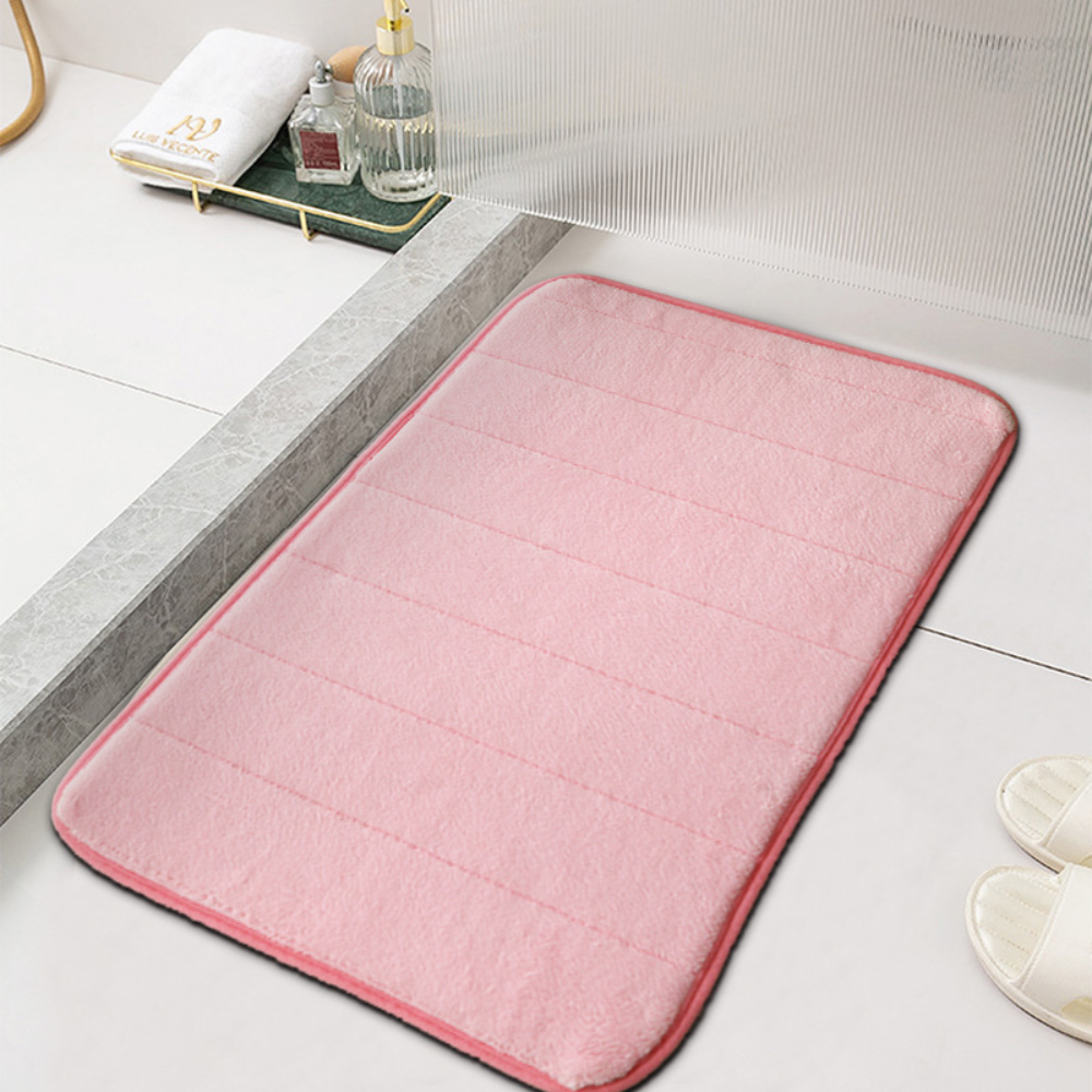 Soft-Feel Absorbent Bath Mat | Textured Grip Design