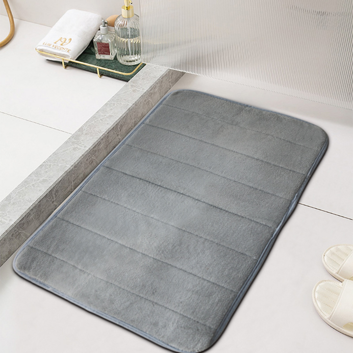 Soft-Feel Absorbent Bath Mat | Textured Grip Design